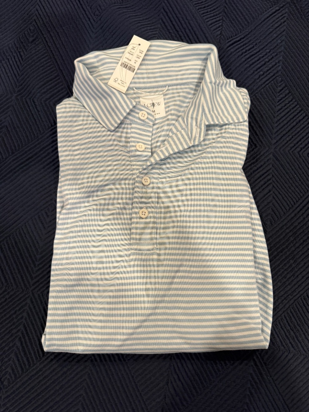 J. Crew Performance Polo Shirt with COOLMAX® technology - NWT - Size M - Blue